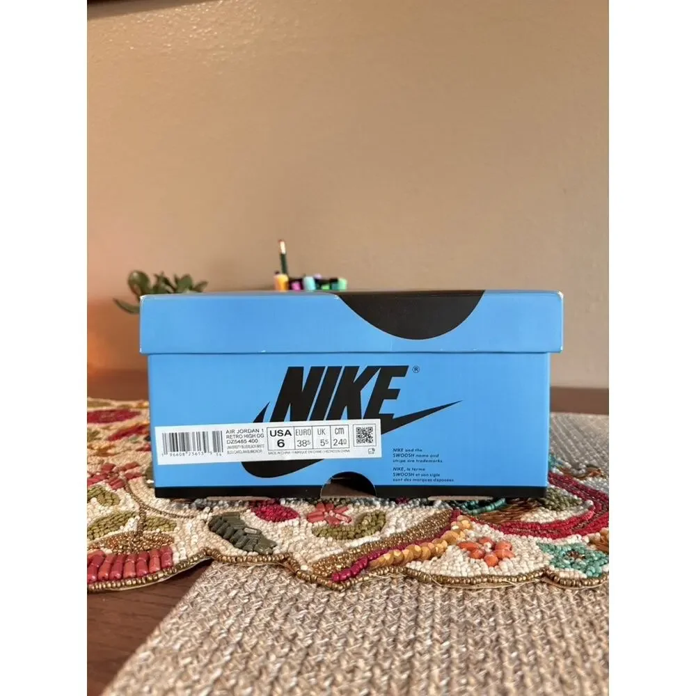 Jordan 1 Retro High OG UNC Toe University Blue Black White Reimagined DZ5485 400